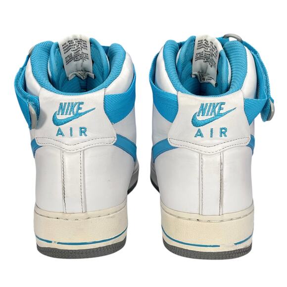 NIKE AIR FORCE ONE Men's CUSTOM SHOES Nike ID 444754-992 White Blue Size 12 - Picture 5 of 9